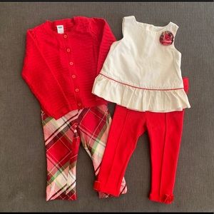 Janie and Jack 18-24 Month Holiday Outfit Set